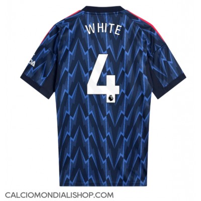 Maglie da calcio Arsenal Ben White #4 Seconda Maglia 2025-26 Manica Corta Maglie da calcio Arsenal Ben White #4 Seconda Maglia 2025-26 Manica Corta